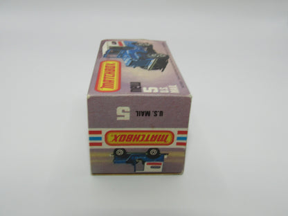 Matchbox Superfast 5C U.S Mail Truck Yellow WHITE No 5 Base