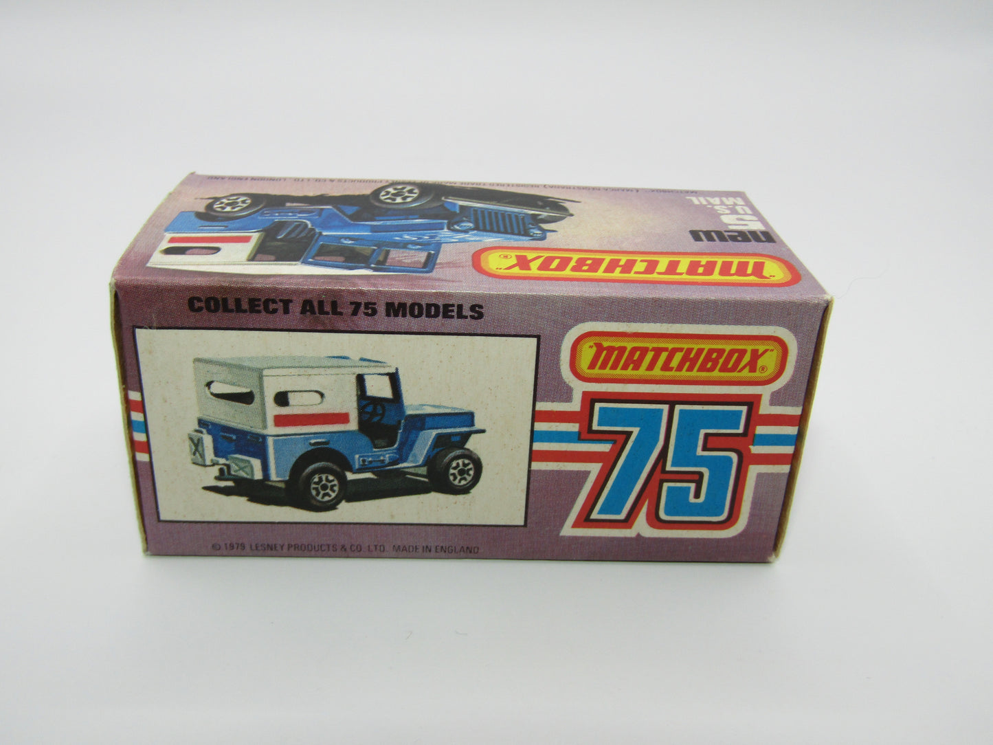Matchbox Superfast 5C U.S Mail Truck Yellow WHITE No 5 Base