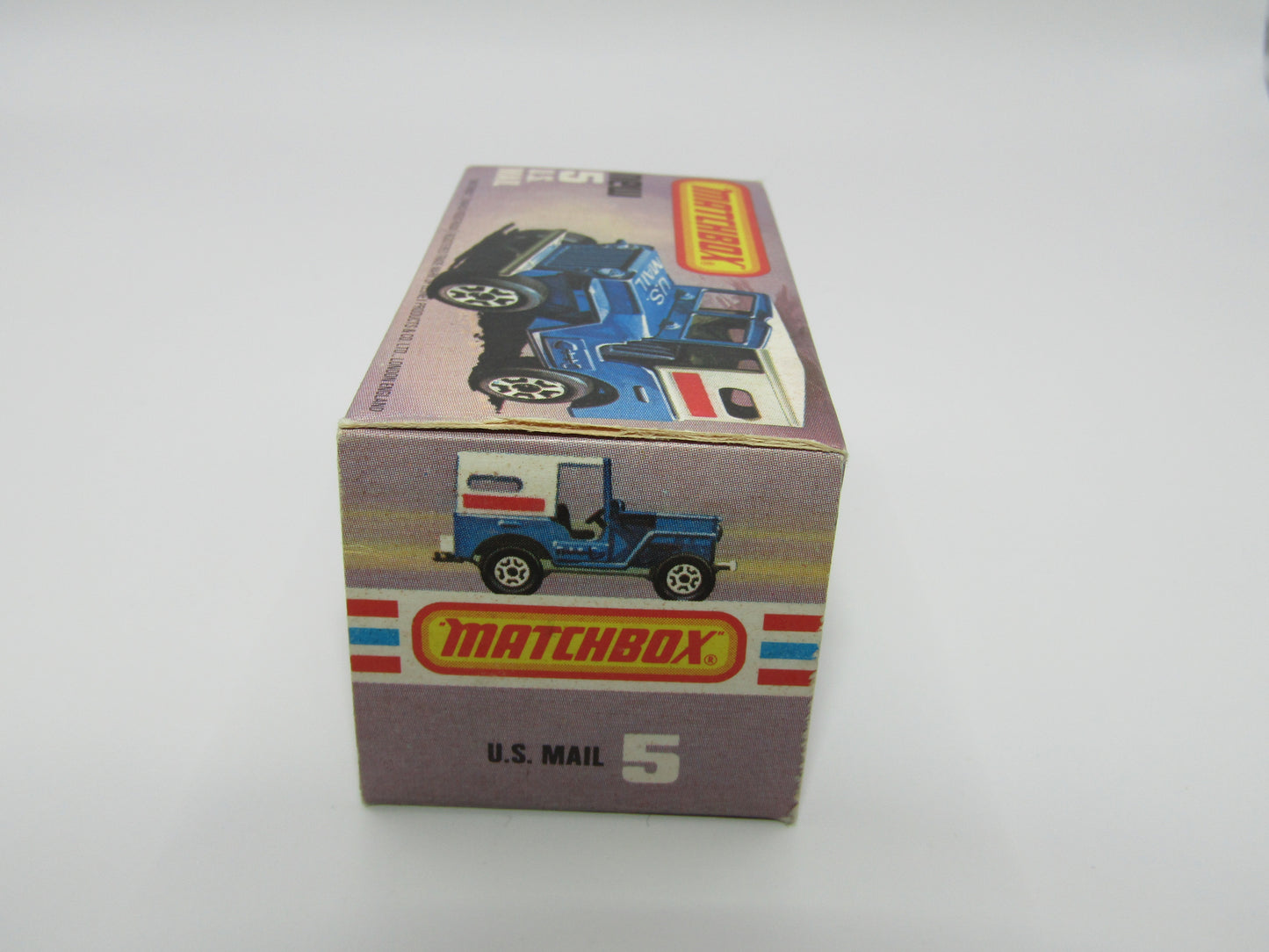 Matchbox Superfast 5C U.S Mail Truck Yellow WHITE No 5 Base