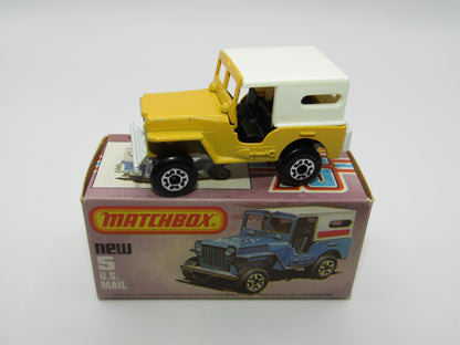Matchbox Superfast 5C U.S Mail Truck White Sleet N Snow Base NO Labels
