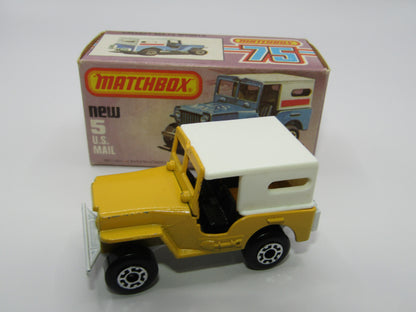 Matchbox Superfast 5C U.S Mail Truck White Sleet N Snow Base NO Labels