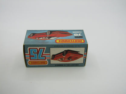 Matchbox Superfast 70D Ferrari 308 GTB Red, Orange Base