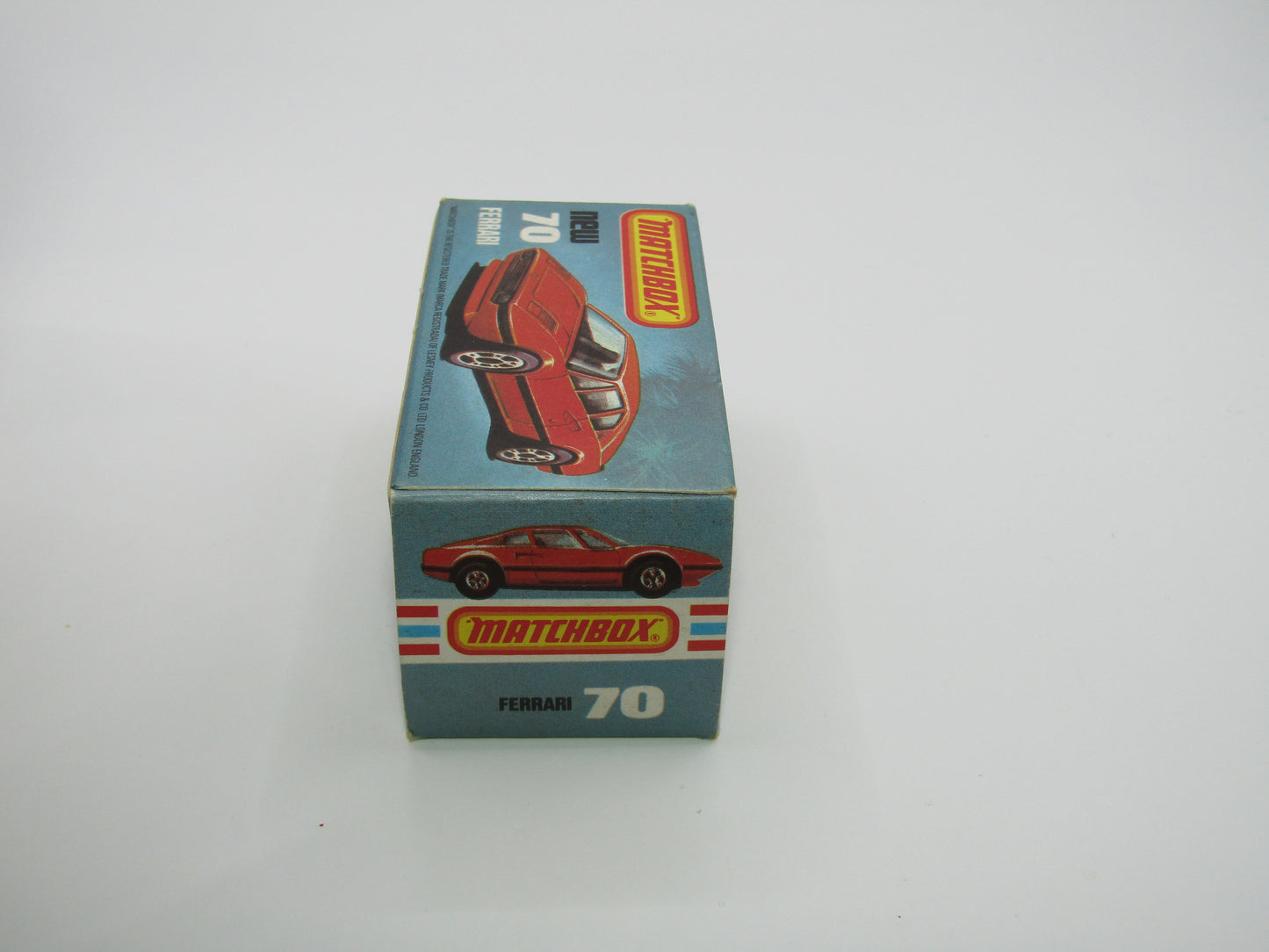 Matchbox Superfast 70D Ferrari 308 GTB Red, Orange Base
