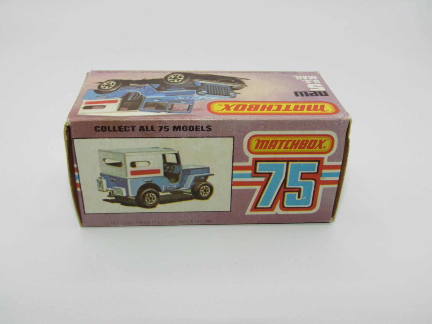 Matchbox Superfast 5C U.S Mail Truck White Sleet N Snow Base NO Labels