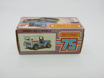 Matchbox Superfast 5C U.S Mail Truck White Sleet N Snow Base NO Labels