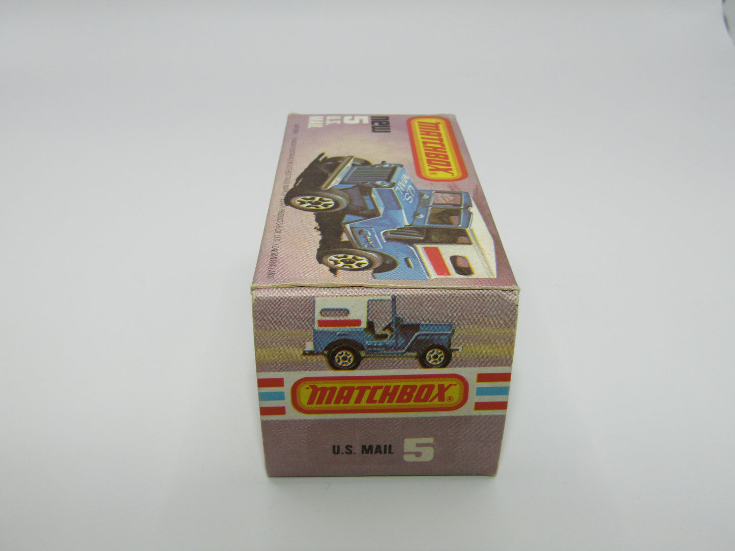 Matchbox Superfast 5C U.S Mail Truck White Sleet N Snow Base NO Labels