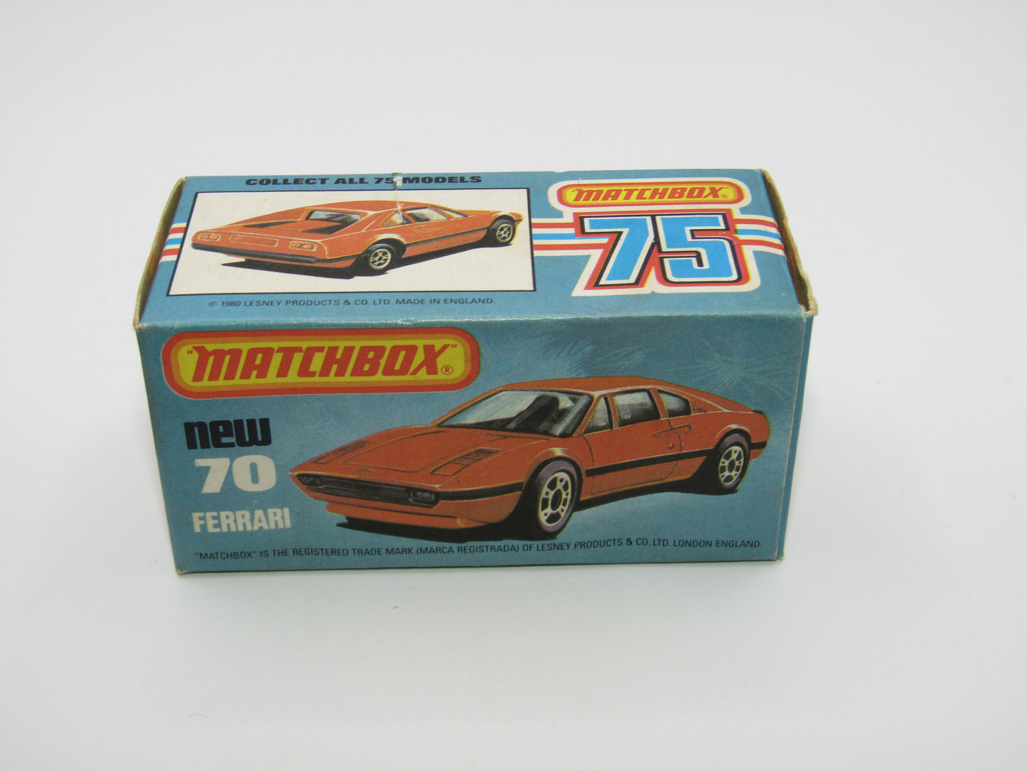 Matchbox Superfast 70D Ferrari 308 GTB Red, Light Red Base