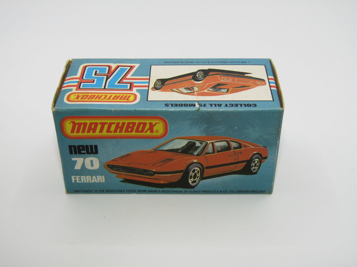 Matchbox Superfast 70D Ferrari 308 GTB Red, Light Red Base