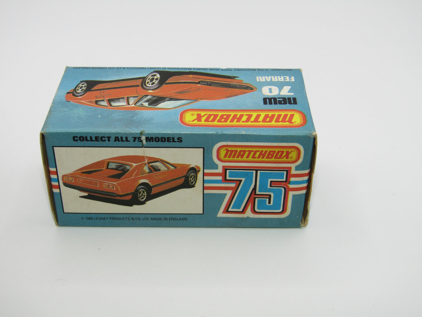 Matchbox Superfast 70D Ferrari 308 GTB Red, Light Red Base