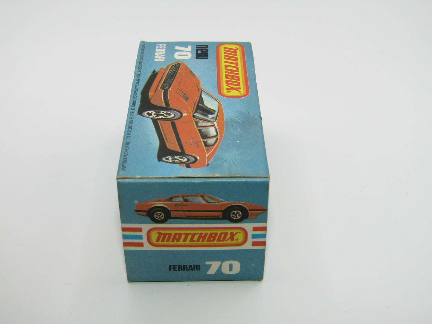 Matchbox Superfast 70D Ferrari 308 GTB Red, Light Red Base