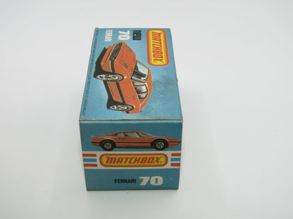 Matchbox Superfast 70D Ferrari 308 GTB Red, Light Red Base