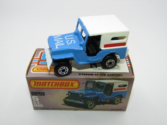 Matchbox Superfast 5C U.S Mail Truck Powder Blue Sleet N Snow Base