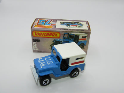 Matchbox Superfast 5C U.S Mail Truck Powder Blue Sleet N Snow Base