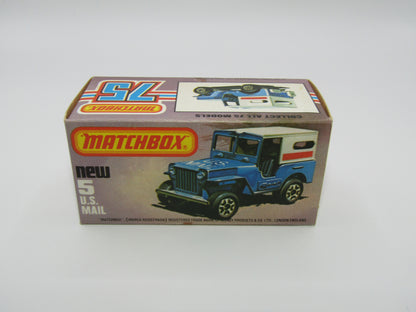 Matchbox Superfast 5C U.S Mail Truck Powder Blue Sleet N Snow Base