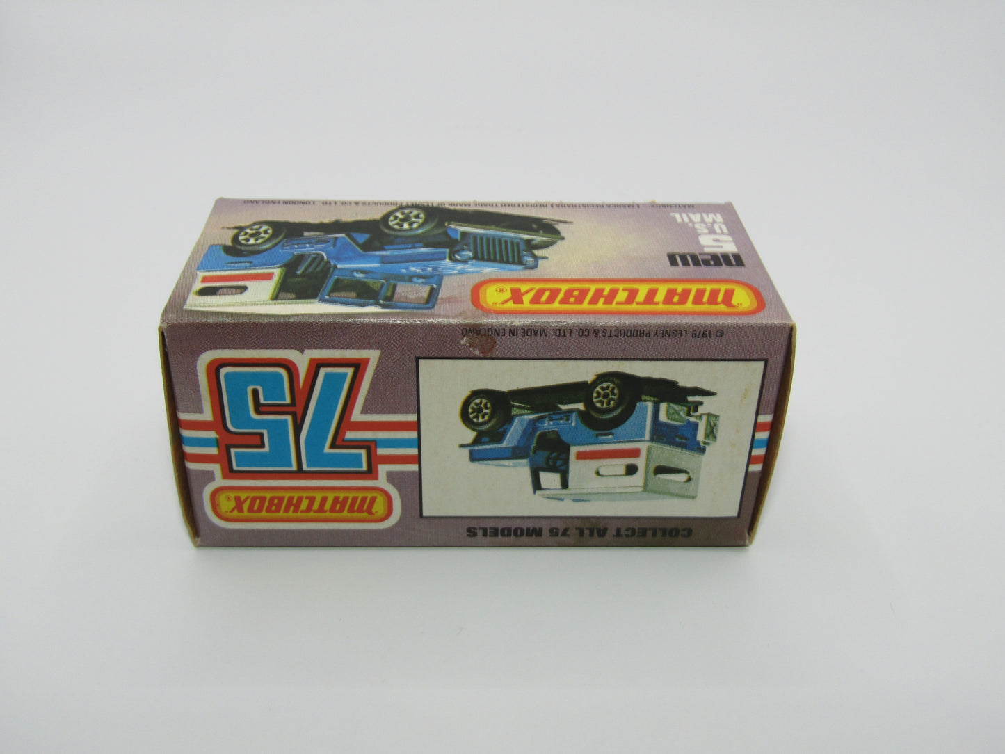 Matchbox Superfast 5C U.S Mail Truck Powder Blue Sleet N Snow Base