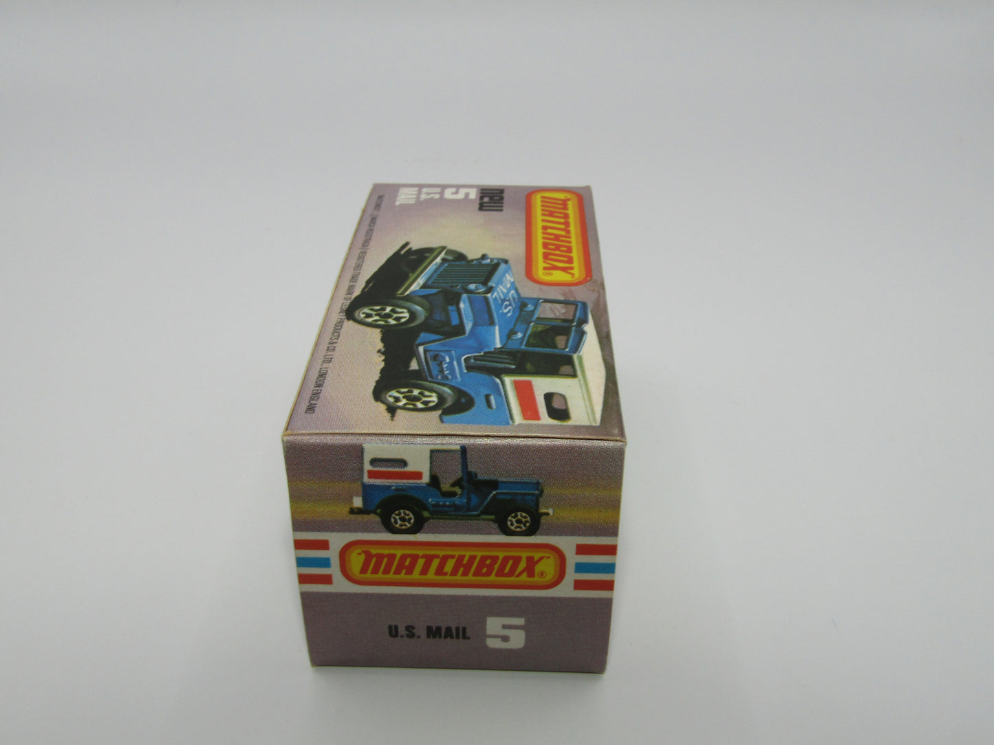 Matchbox Superfast 5C U.S Mail Truck Powder Blue Sleet N Snow Base