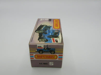 Matchbox Superfast 5C U.S Mail Truck Powder Blue Sleet N Snow Base