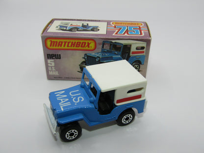 Matchbox Superfast 5C U.S Mail Truck Powder Blue 38 BASE