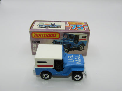 Matchbox Superfast 5C U.S Mail Truck Powder Blue 38 BASE