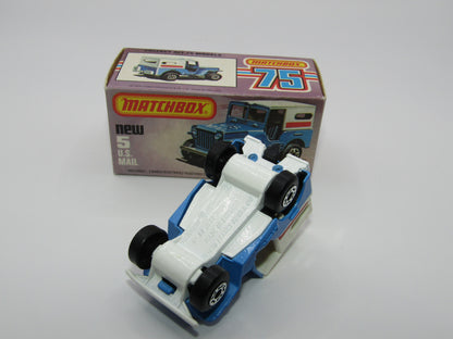 Matchbox Superfast 5C U.S Mail Truck Powder Blue 38 BASE