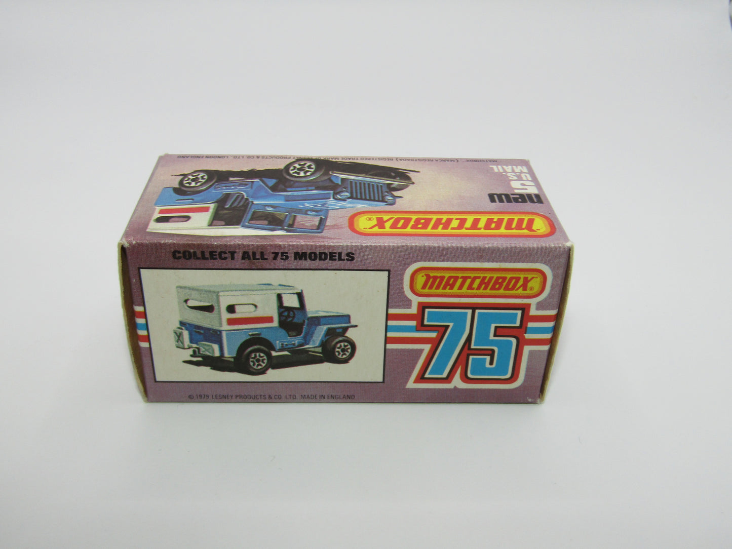Matchbox Superfast 5C U.S Mail Truck Powder Blue 38 BASE