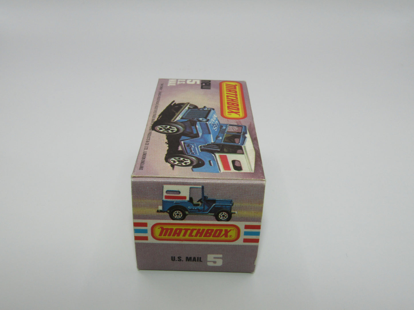 Matchbox Superfast 5C U.S Mail Truck Powder Blue 38 BASE