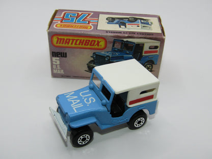 Matchbox Superfast 5C U.S Mail Truck VERY LIGHT POWDER BLUE Body Sleet N Snow Base