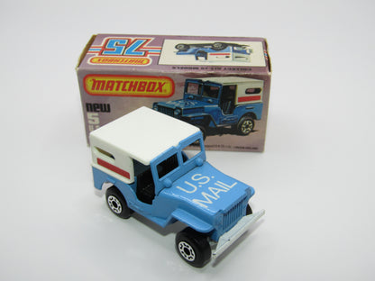 Matchbox Superfast 5C U.S Mail Truck VERY LIGHT POWDER BLUE Body Sleet N Snow Base