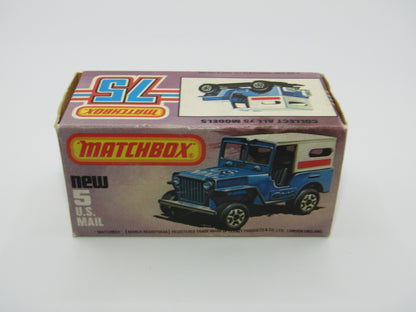 Matchbox Superfast 5C U.S Mail Truck VERY LIGHT POWDER BLUE Body Sleet N Snow Base