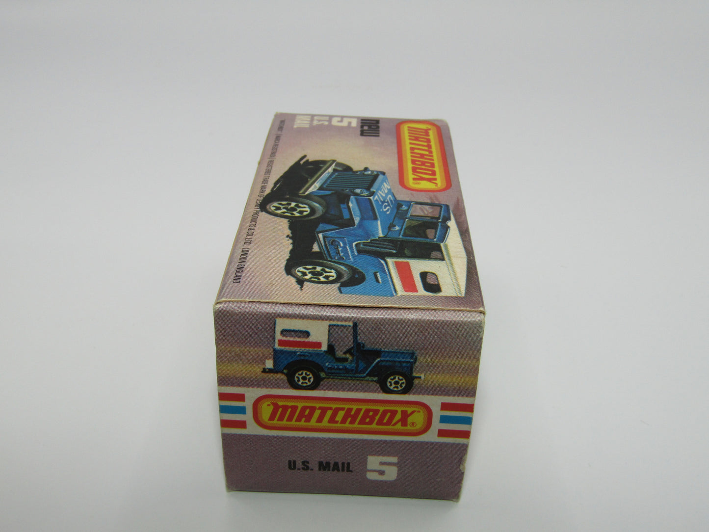 Matchbox Superfast 5C U.S Mail Truck VERY LIGHT POWDER BLUE Body Sleet N Snow Base