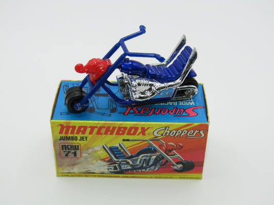 Matchbox Superfast 71B Jumbo Jet - Metallic Blue Body
