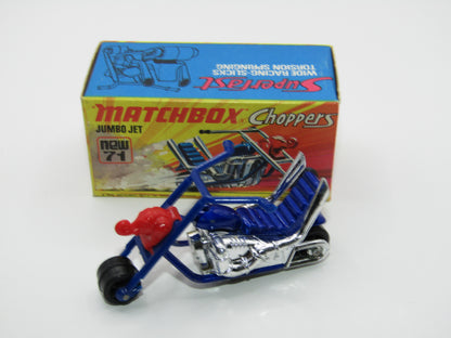 Matchbox Superfast 71B Jumbo Jet - Metallic Blue Body