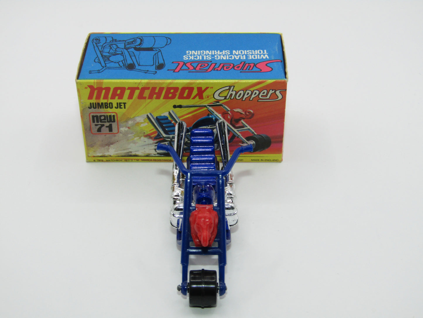 Matchbox Superfast 71B Jumbo Jet - Metallic Blue Body