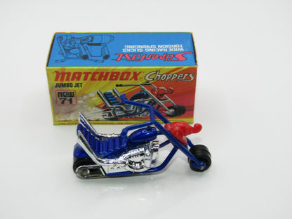 Matchbox Superfast 71B Jumbo Jet - Metallic Blue Body