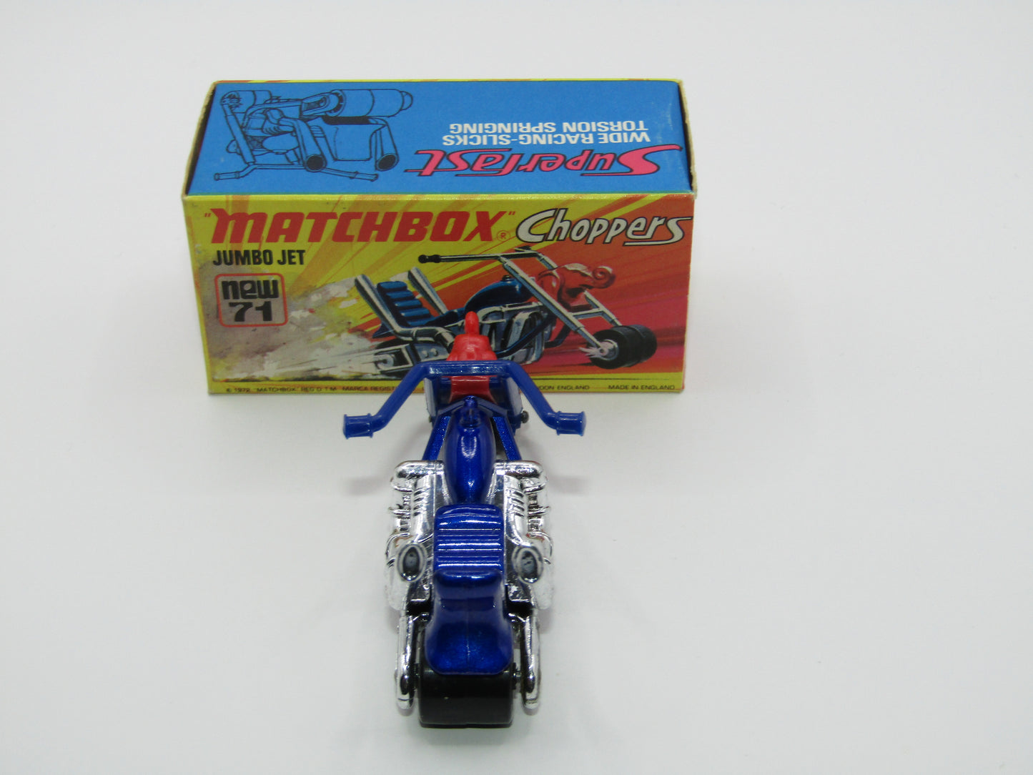 Matchbox Superfast 71B Jumbo Jet - Metallic Blue Body