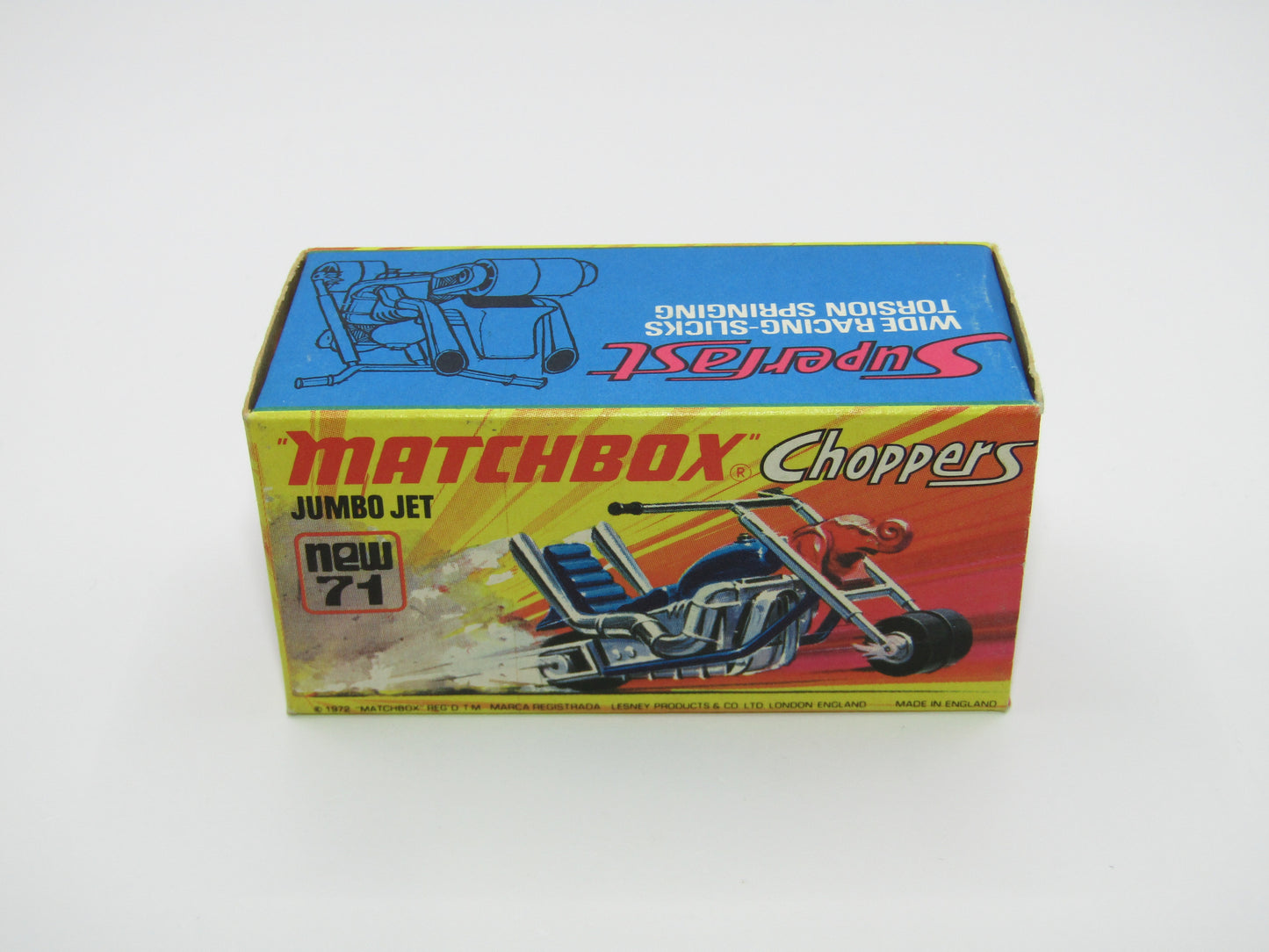 Matchbox Superfast 71B Jumbo Jet - Metallic Blue Body