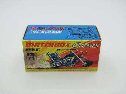 Matchbox Superfast 71B Jumbo Jet - Metallic Blue Body
