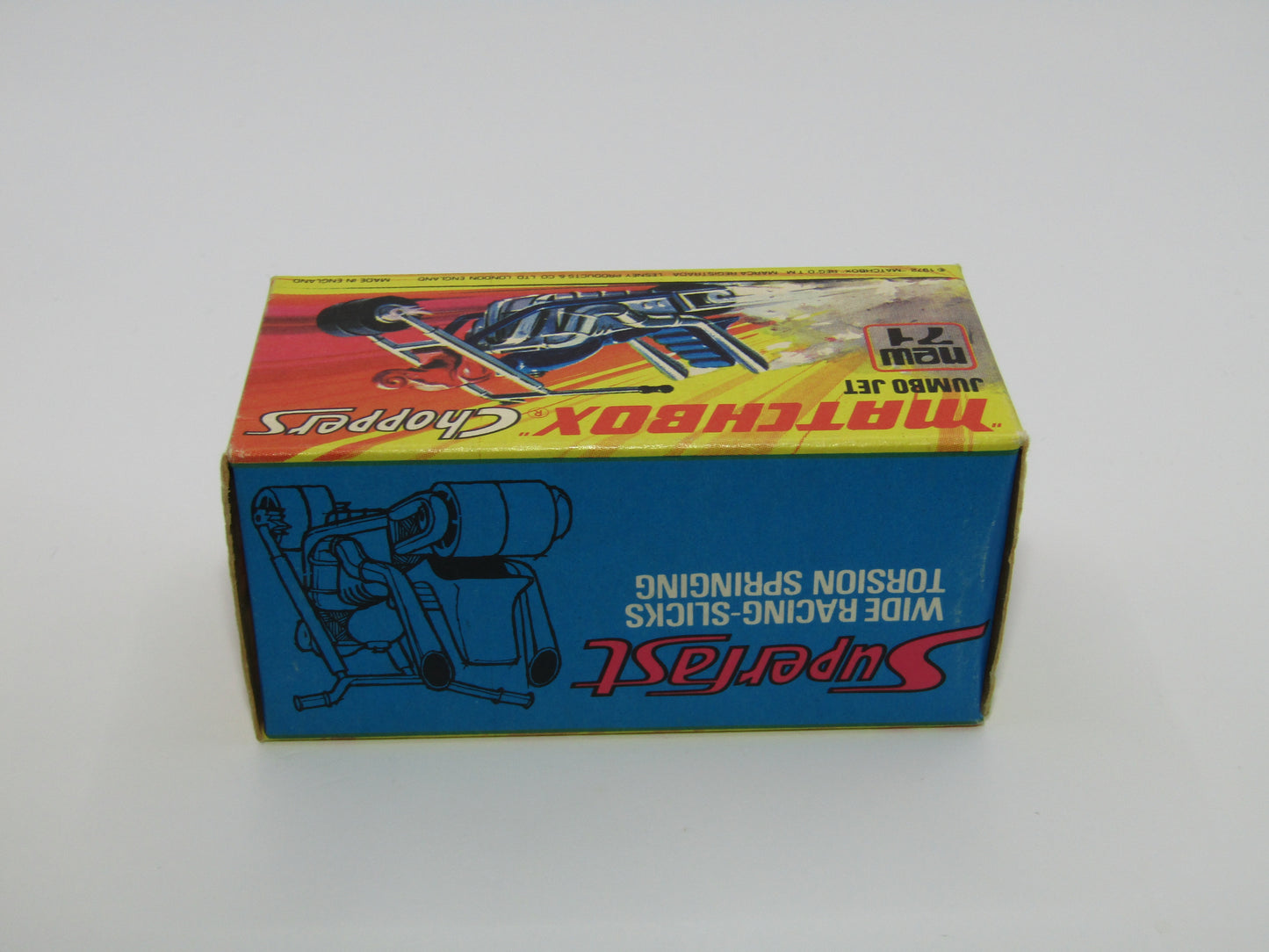 Matchbox Superfast 71B Jumbo Jet - Metallic Blue Body
