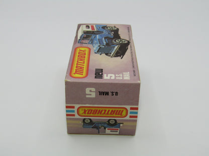 Matchbox Superfast 5C U.S Mail Truck Blue, LARGE Window in Canopy No 5 Base