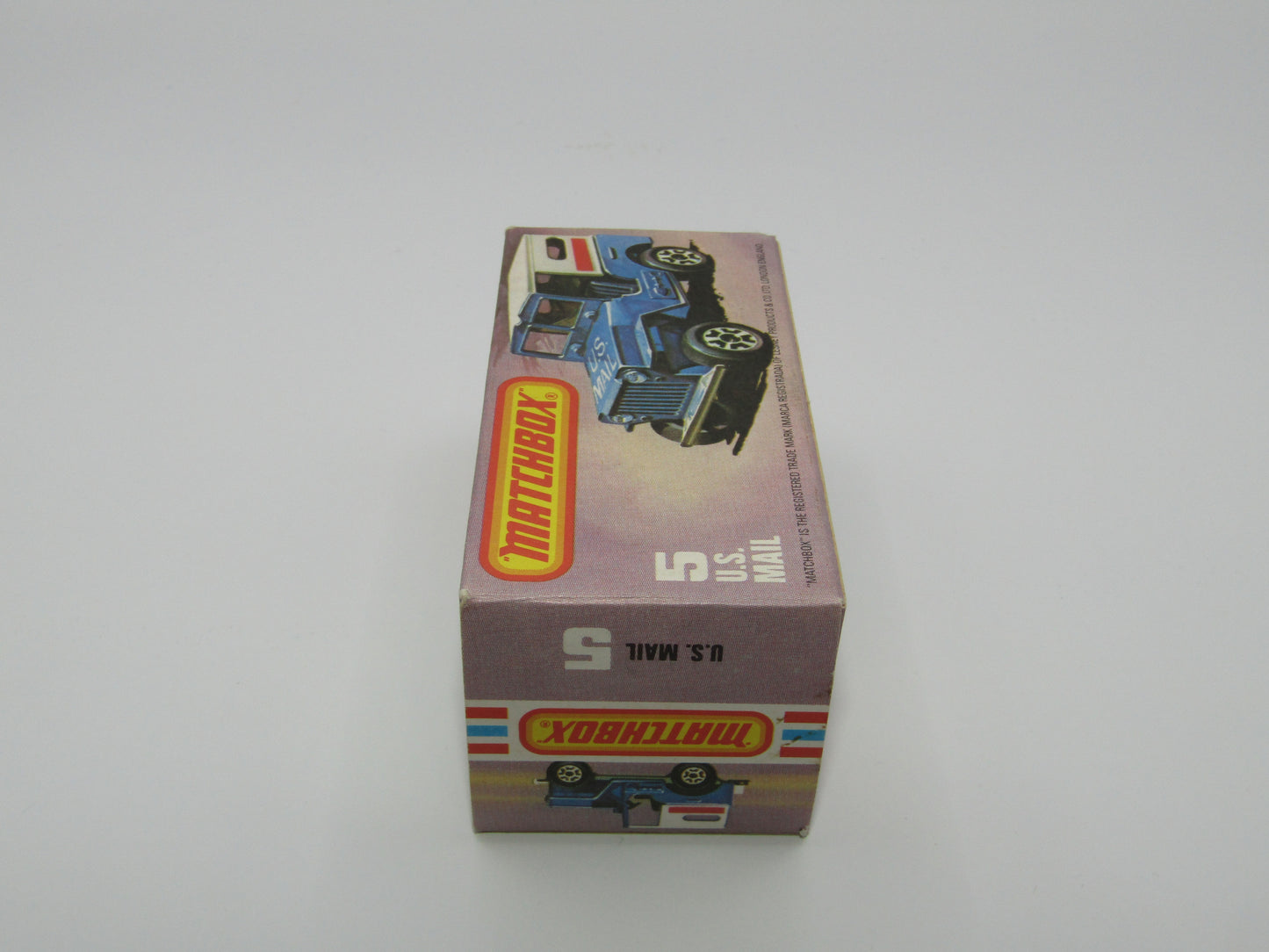 Matchbox Superfast 5C U.S Mail Truck Blue, LARGE LETTER FONT U.S MAIL TRUCK no 38 Base
