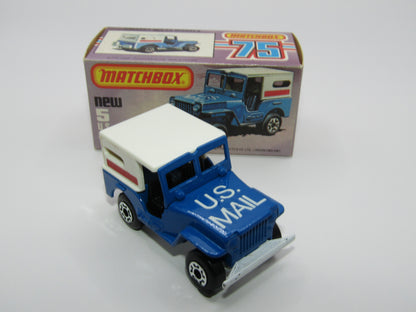 Matchbox Superfast 5C U.S Mail Truck SEA BLUE, Sleet N Snow Base