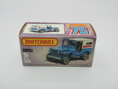 Matchbox Superfast 5C U.S Mail Truck SEA BLUE, Sleet N Snow Base