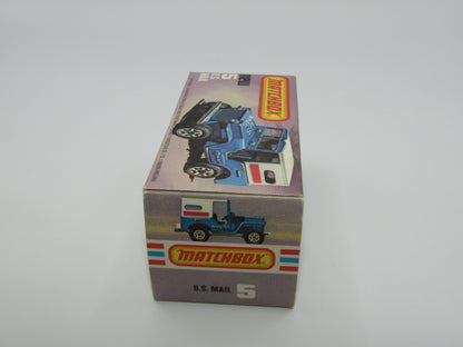 Matchbox Superfast 5C U.S Mail Truck SEA BLUE, Sleet N Snow Base