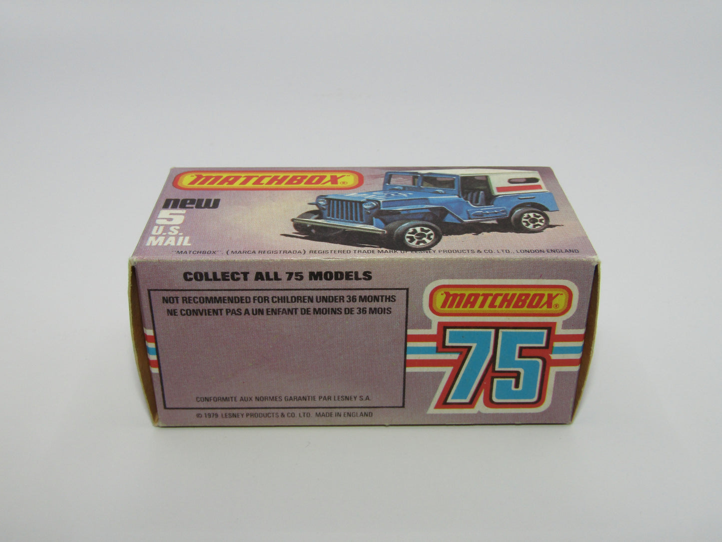 Matchbox Superfast 5C U.S Mail Truck SEA BLUE, Sleet N Snow Base