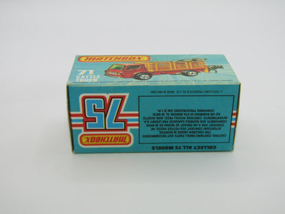 Matchbox Superfast 71C Cattle Truck FLAT GREEN, Light Amber Windows