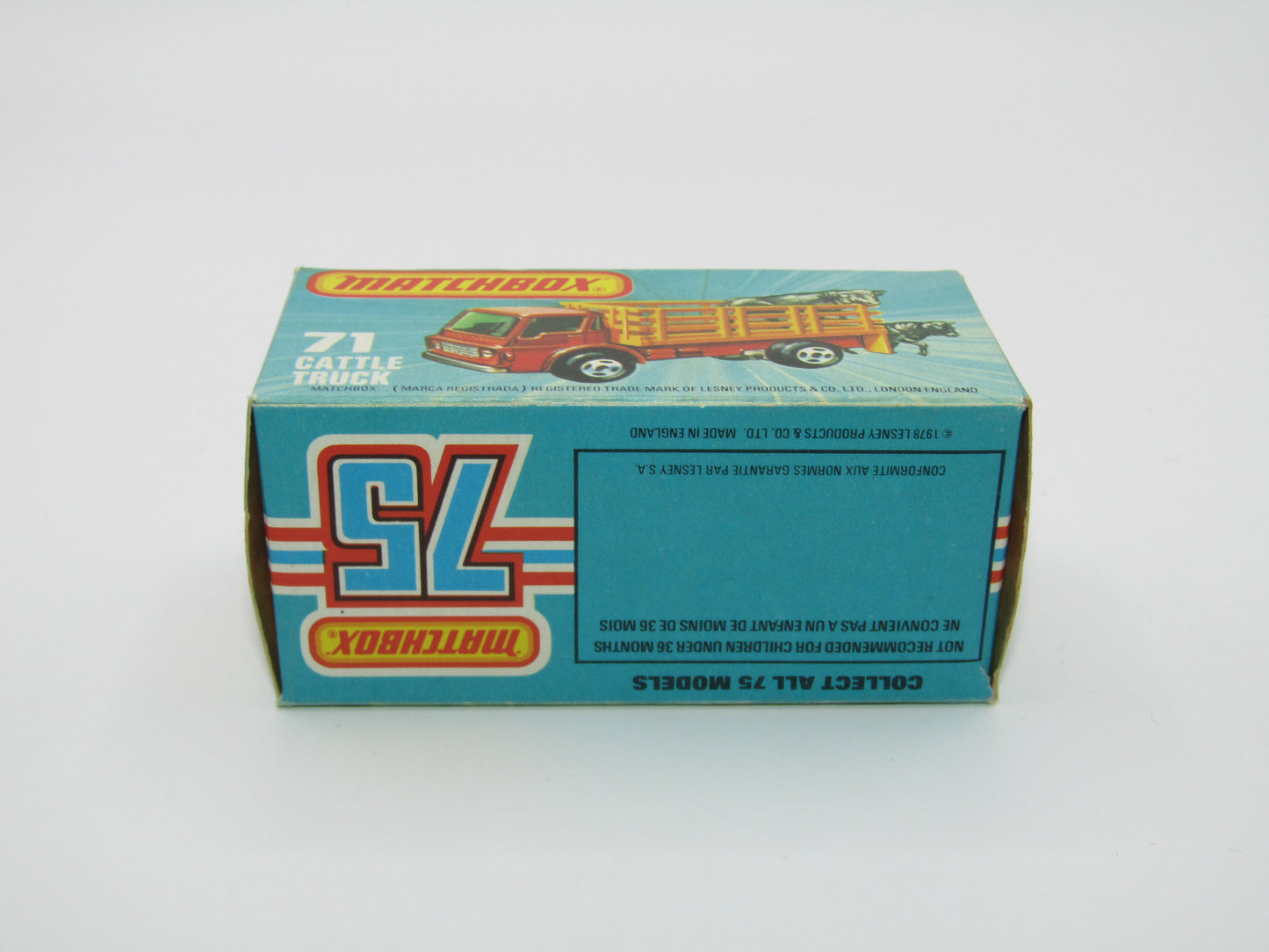 Matchbox Superfast 71C Cattle Truck Metallic Green DARK BROWN Stakes