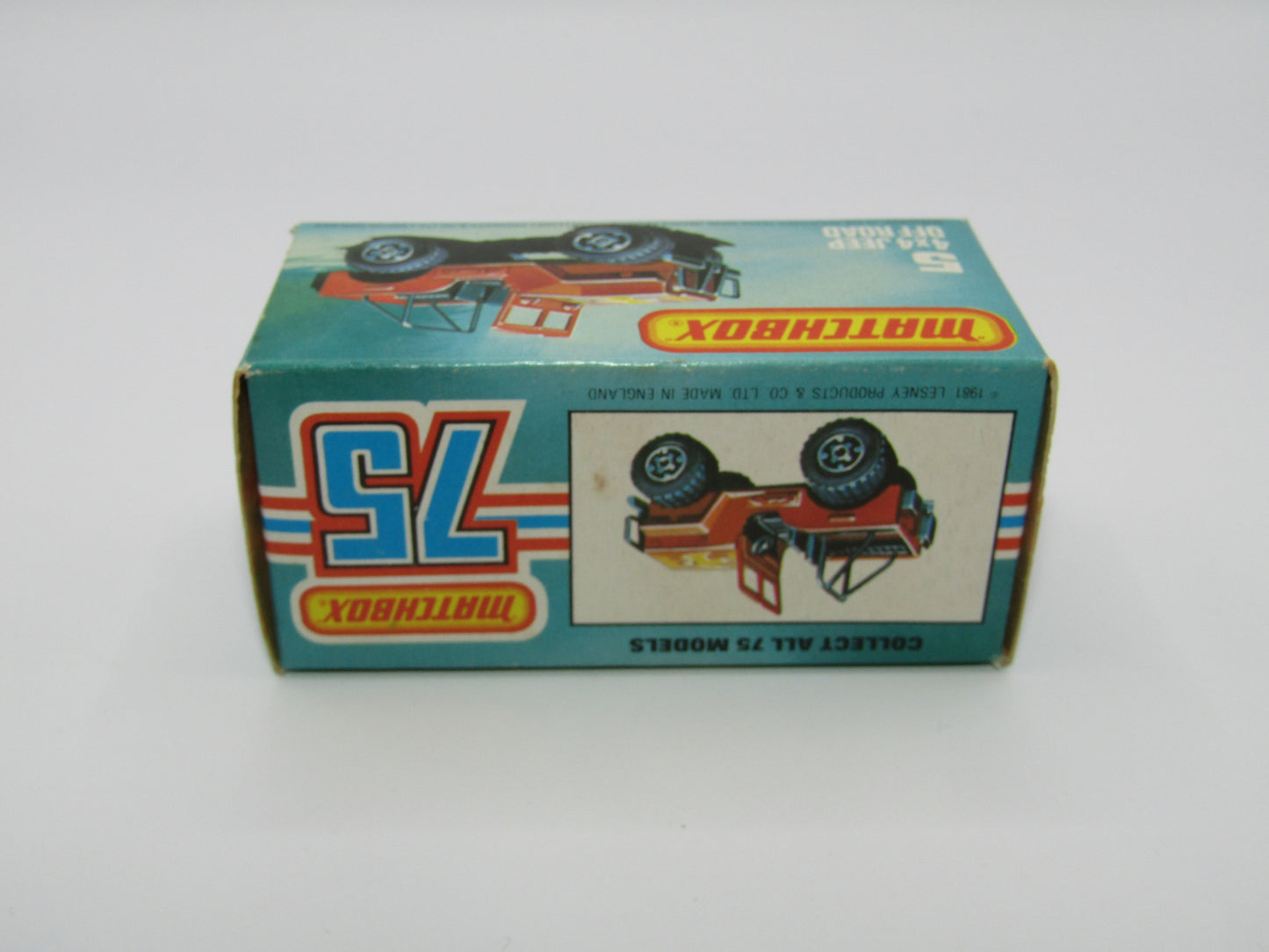 Matchbox Superfast 5D 4X4 Jeep DARK BRONZE, Roll Bar, Wide Maltese Cross Wheels