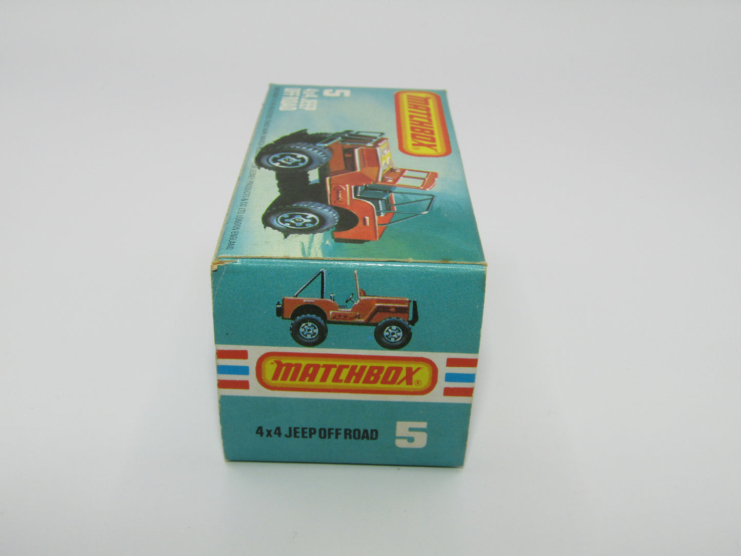 Matchbox Superfast 5D 4X4 Jeep DARK BRONZE, Roll Bar, Wide Maltese Cross Wheels