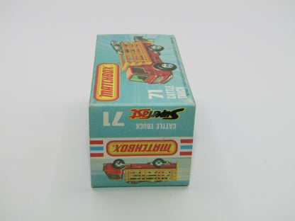 Matchbox Superfast 71C Cattle Truck Metallic Bronze AMBER Windows