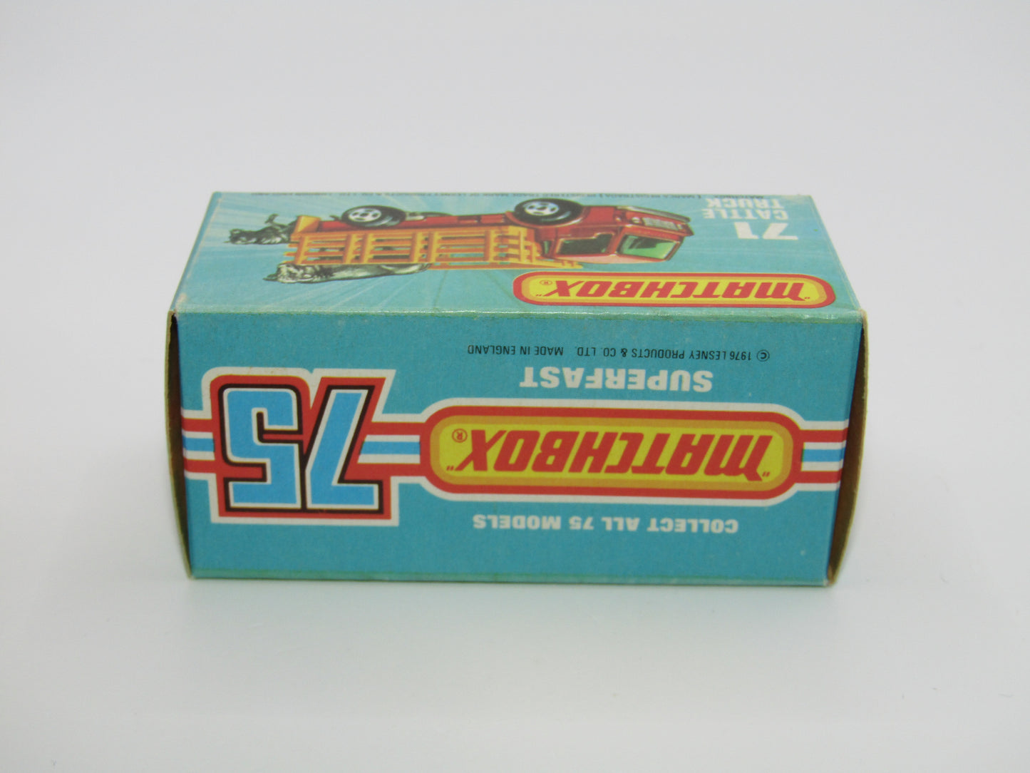 Matchbox Superfast 71C Cattle Truck Metallic Bronze AMBER Windows
